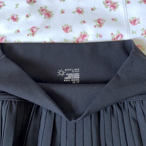 AERIE - Black Pleated Tennis Skirt - Picture 3 of 4